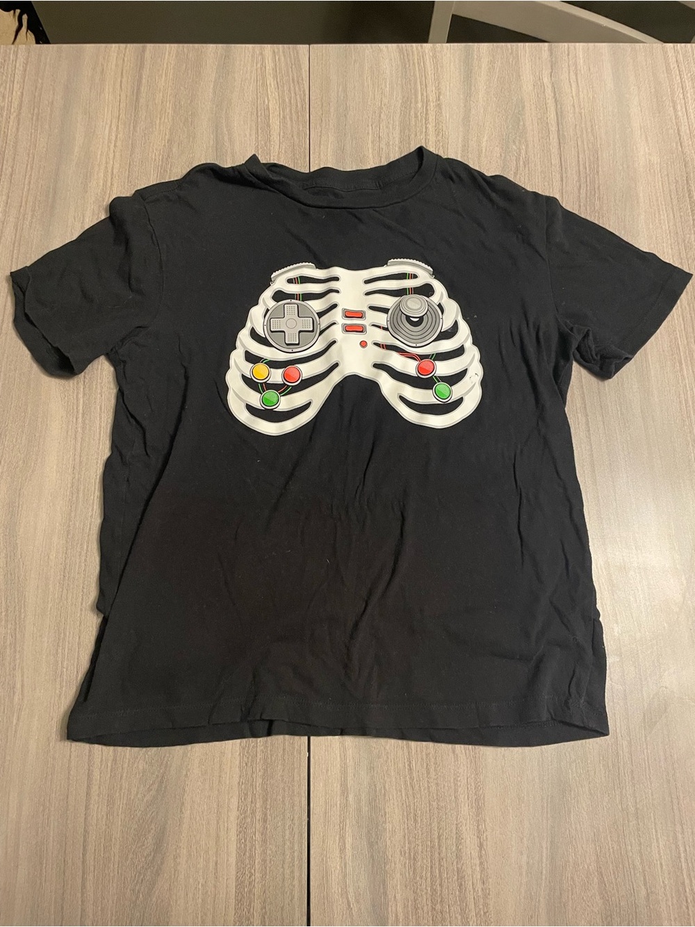 Black Youth XL Video Game Controller Shirt
